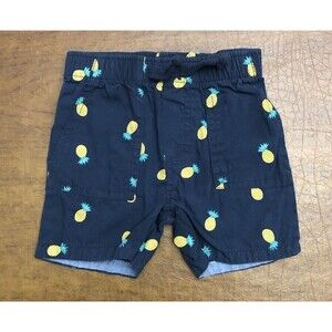 Original Penguin Blue Pineapple Print Shorts Boys Baby12 Months 100% Cotton